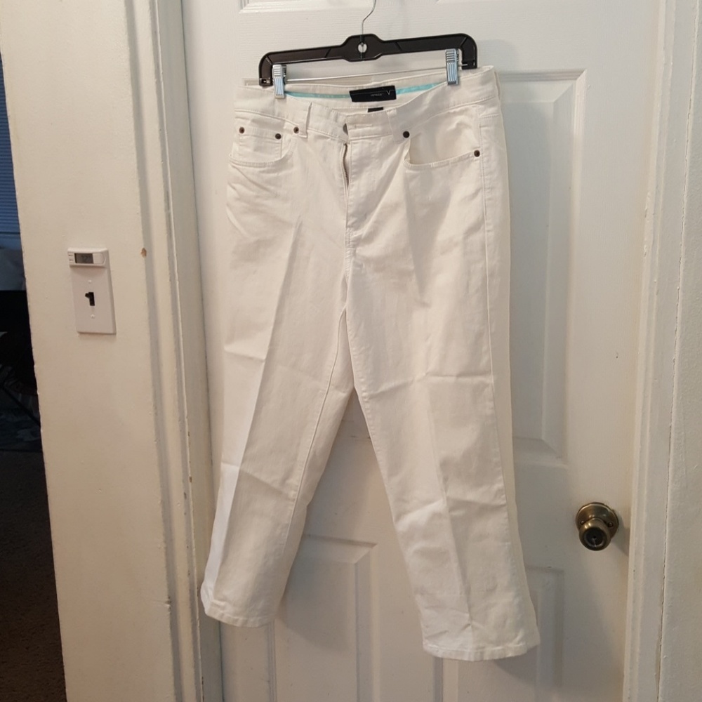 Venezia White Demin Crop Jeans